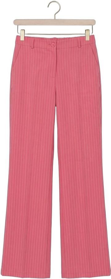 Ydence straight regular tall waist gestreepte pantalon roze - Foto 4