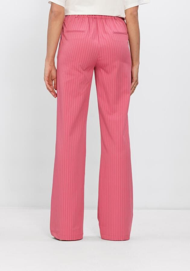 Ydence straight regular tall waist gestreepte pantalon roze - Foto 2