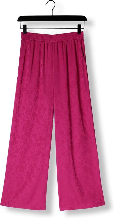 Ydence wide leg regular waist broek fuchsia - Foto 3