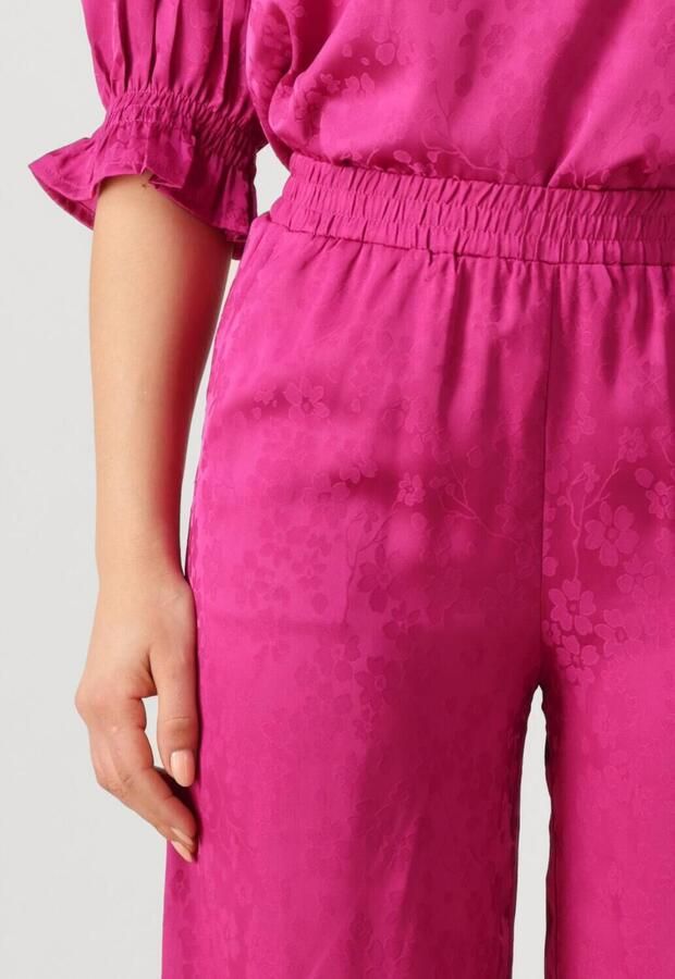 Ydence wide leg regular waist broek fuchsia - Foto 2