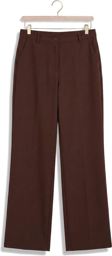 YDENCE Dames Broeken Pants Solange Bruin - Foto 4