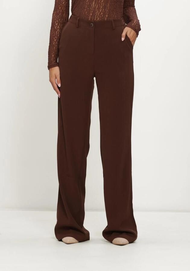 YDENCE Dames Broeken Pants Solange Tall Bruin