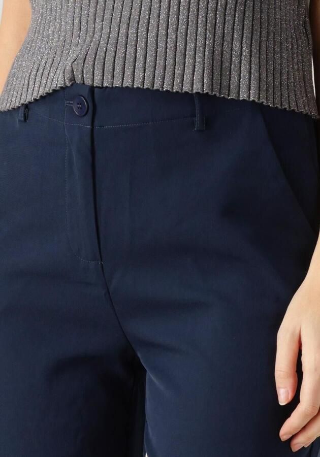 YDENCE Dames Broeken Pants Solange Tall Donkerblauw TALL