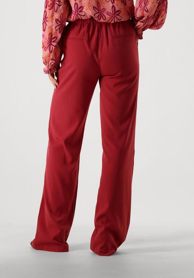 Ydence high waist wide leg pantalon Solange Tall donkerrood