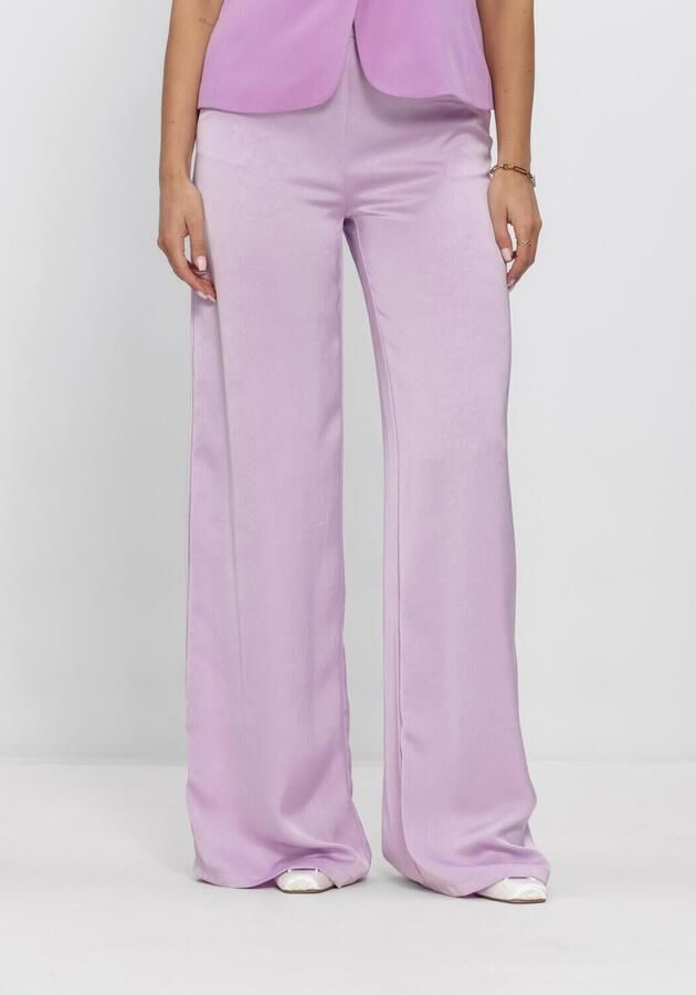 Ydence regular waist tall casual broek lila