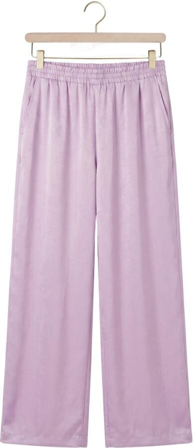 Ydence regular waist tall casual broek lila - Foto 4
