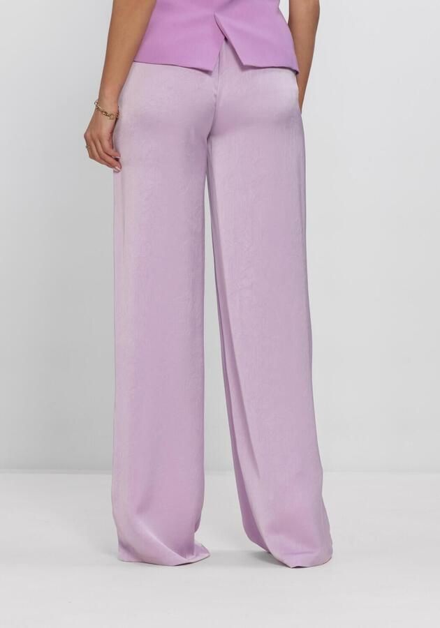 Ydence regular waist tall casual broek lila - Foto 3