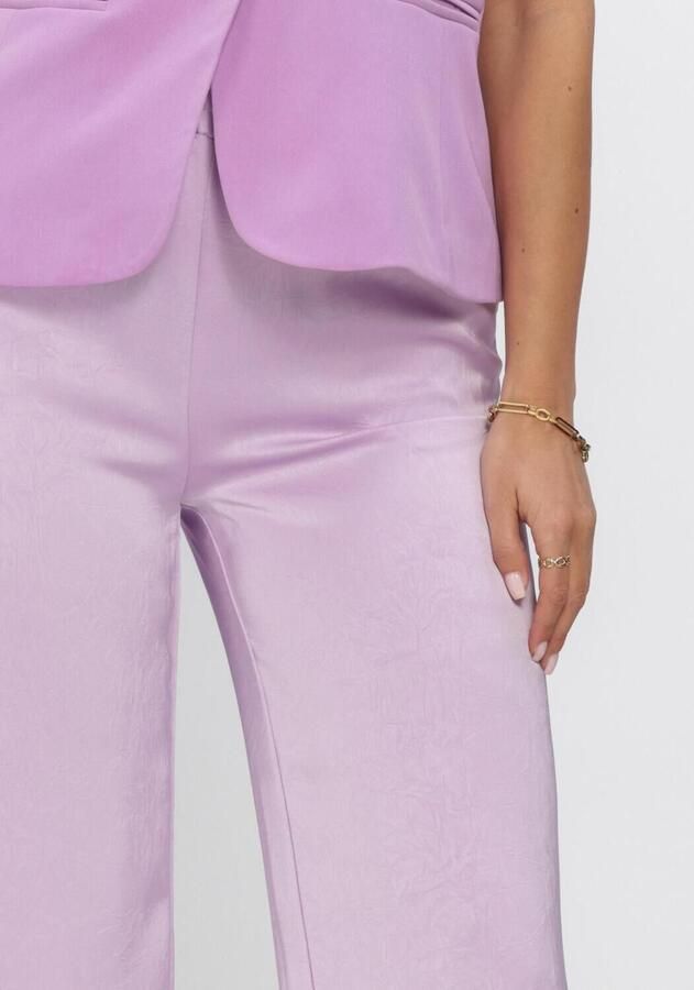Ydence regular waist tall casual broek lila - Foto 2
