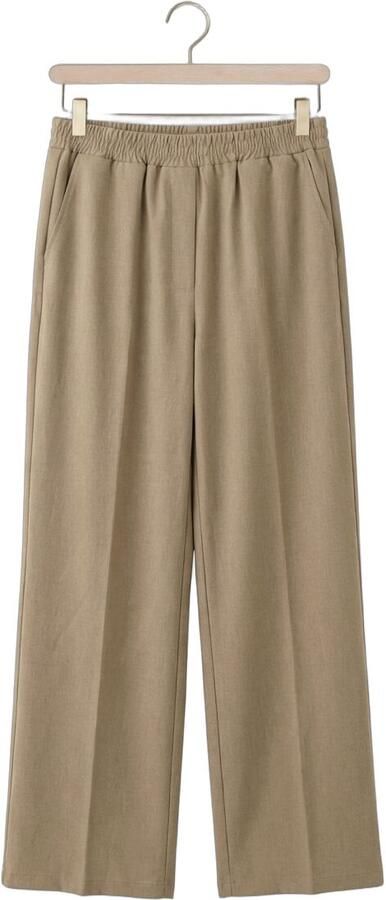 Ydence straight high waist casual broek beige - Foto 4