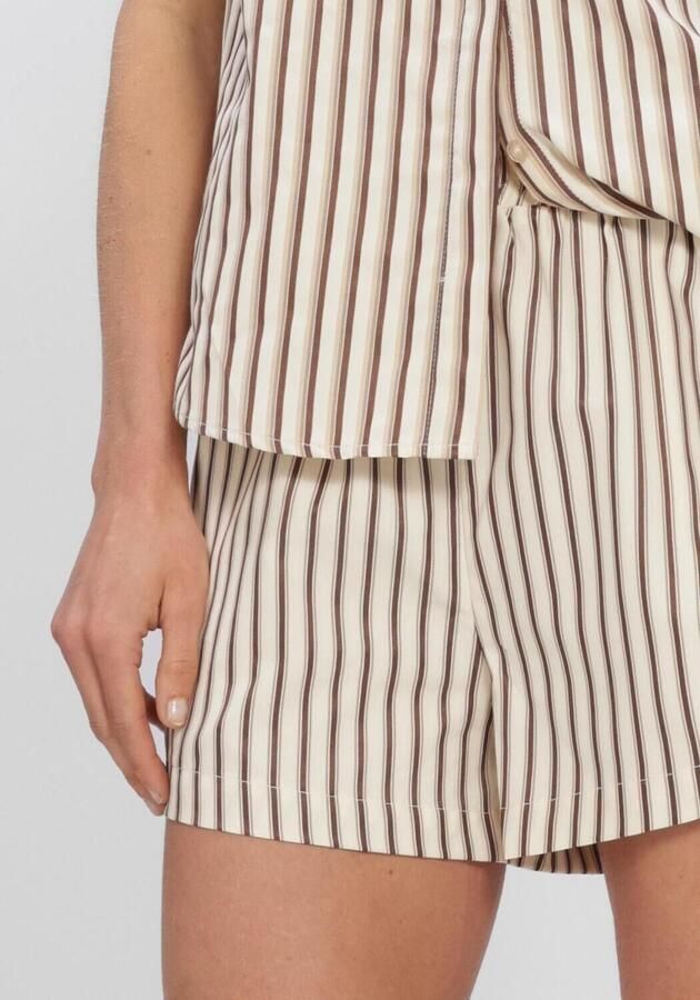 YDENCE Dames Broeken Short Beth Creme - Foto 4