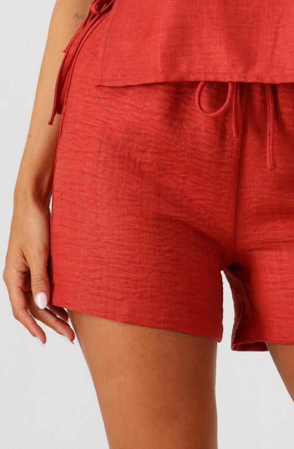 Ydence wide leg regular waist casual short rood - Foto 3