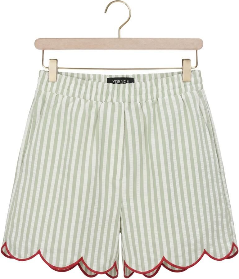 YDENCE Dames Broeken Short Nena Groen - Foto 2