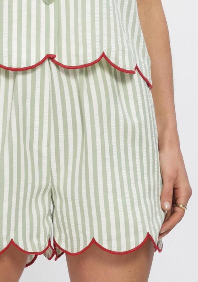 YDENCE Dames Broeken Short Nena Groen - Foto 4