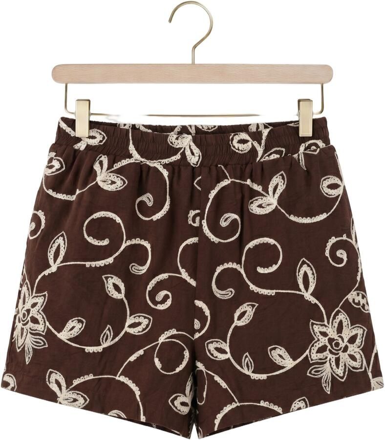 YDENCE Dames Broeken Short Zoey Bruin - Foto 2