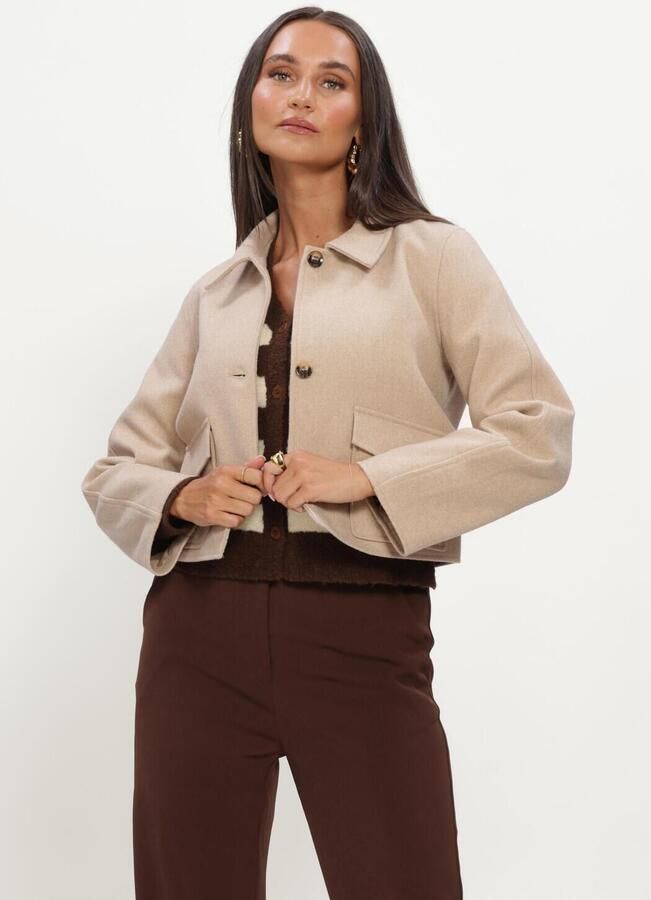 YDENCE Dames Jassen Jacket Adina Beige