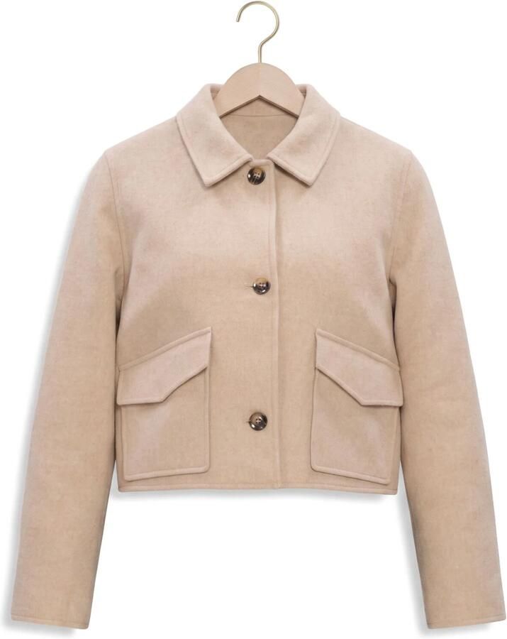 YDENCE Dames Jassen Jacket Adina Beige - Foto 2