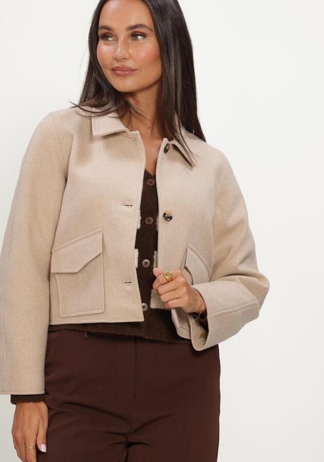 YDENCE Dames Jassen Jacket Adina Beige - Foto 4