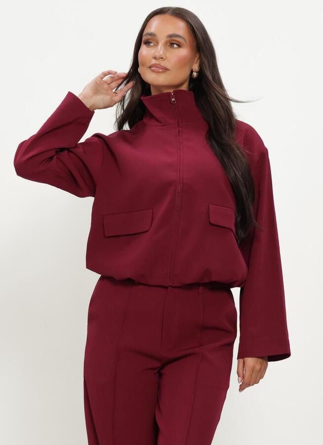 YDENCE Dames Jassen Jacket Davis Bordeaux