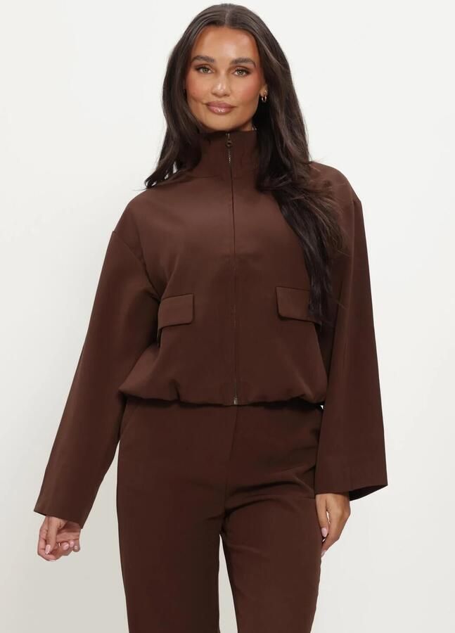 YDENCE Dames Jassen Jacket Davis Bruin