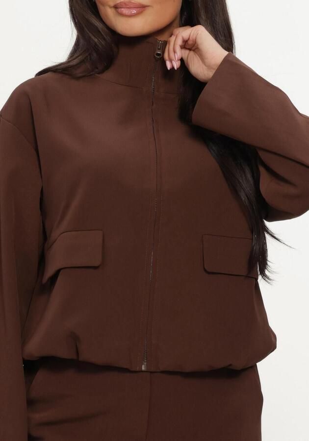 YDENCE Dames Jassen Jacket Davis Bruin - Foto 4