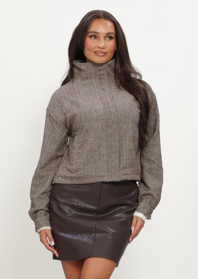 YDENCE Dames Jassen Jacket Gemma Bruin