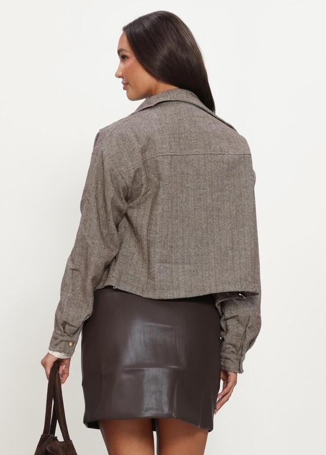 YDENCE Dames Jassen Jacket Gemma Bruin - Foto 2