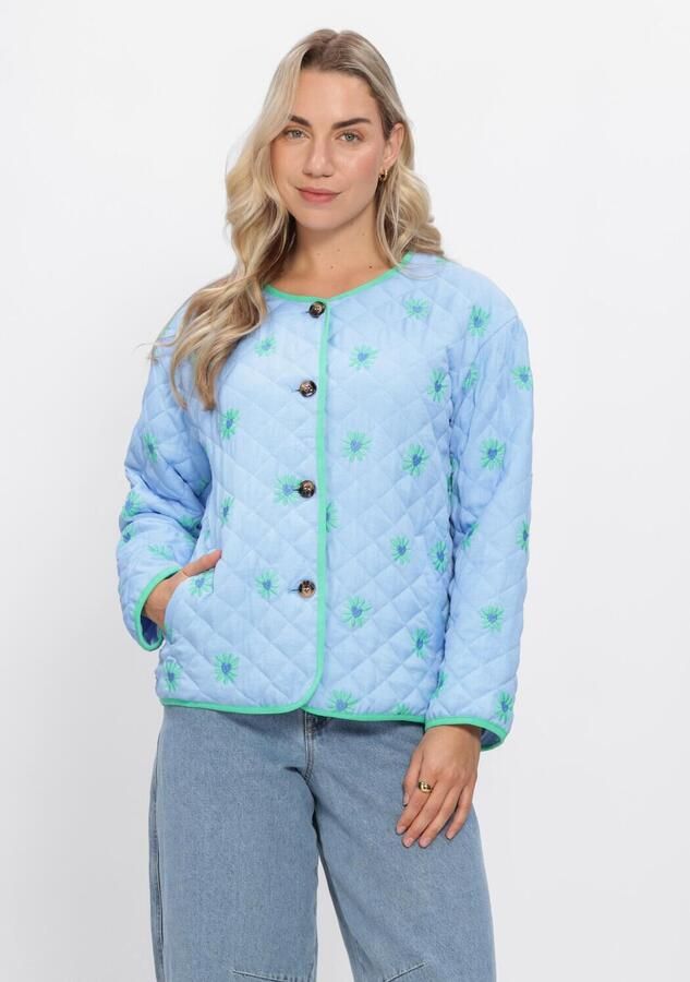 YDENCE Dames Jassen Jacket Robylin Lichtblauw
