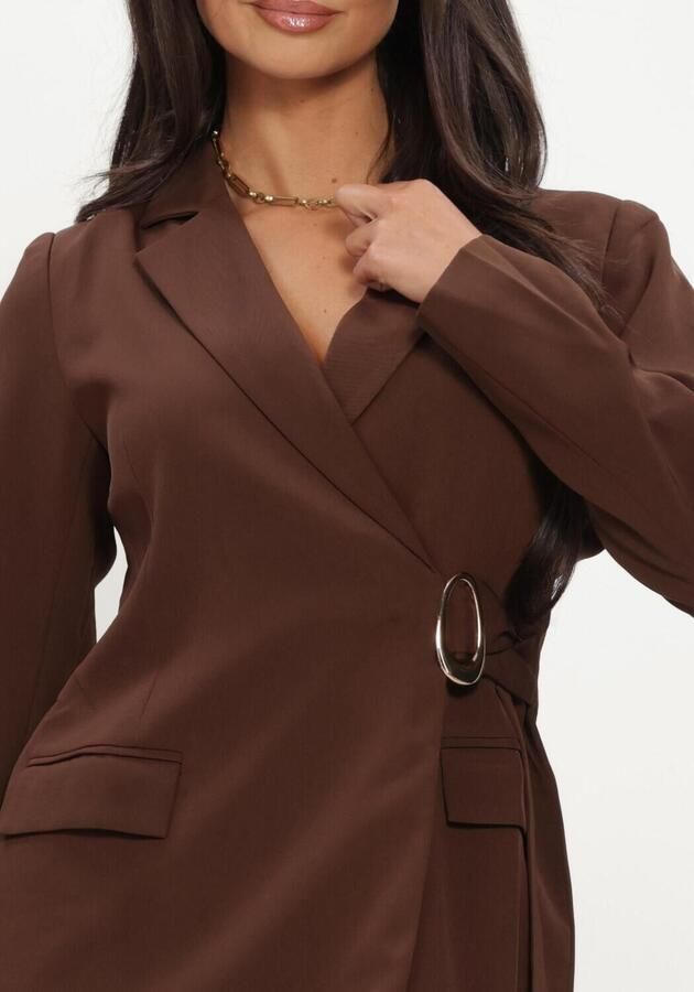 YDENCE Dames Jurken Dress Carmel Bruin - Foto 3