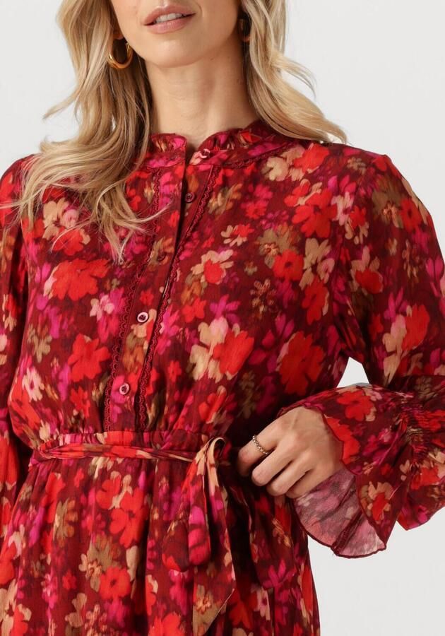 YDENCE Dames Jurken Dress Didi Rood