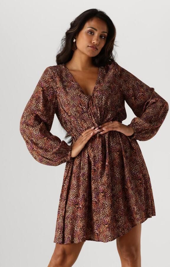 Ydence Bruine Mini Jurk Jaely Brown Dames - Foto 4