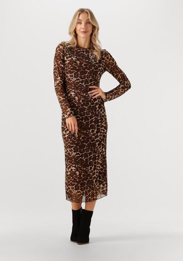 YDENCE Dames Jurken Dress Joyce Bruin - Foto 4