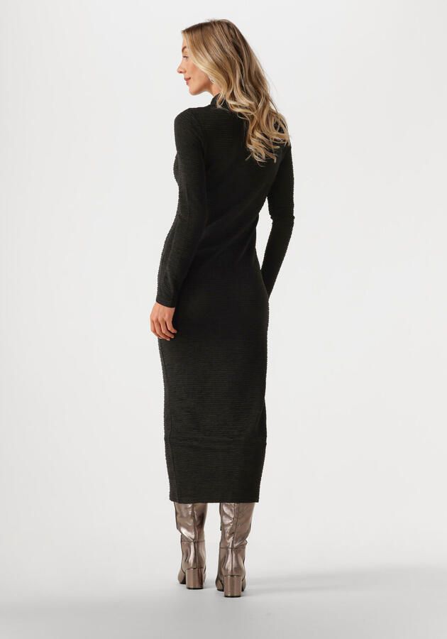 Ydence Zwarte Midi Jurk voor Vrouwen Black Dames