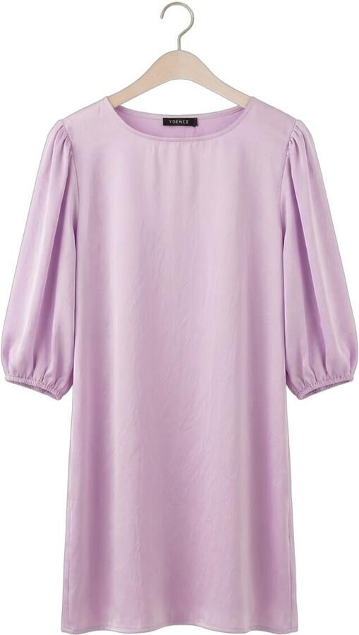YDENCE Dames Jurken Dress Nienke Lila - Foto 4