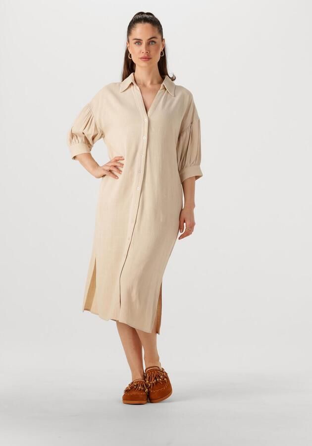YDENCE Dames Jurken Dress Sienna Beige - Foto 4