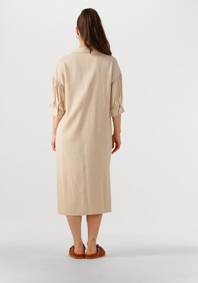 YDENCE Dames Jurken Dress Sienna Beige