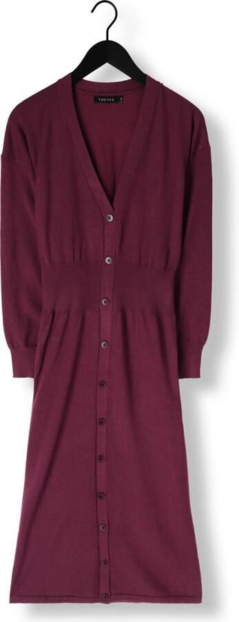 YDENCE Dames Jurken Knitted Dress Claudia Bordeaux - Foto 4