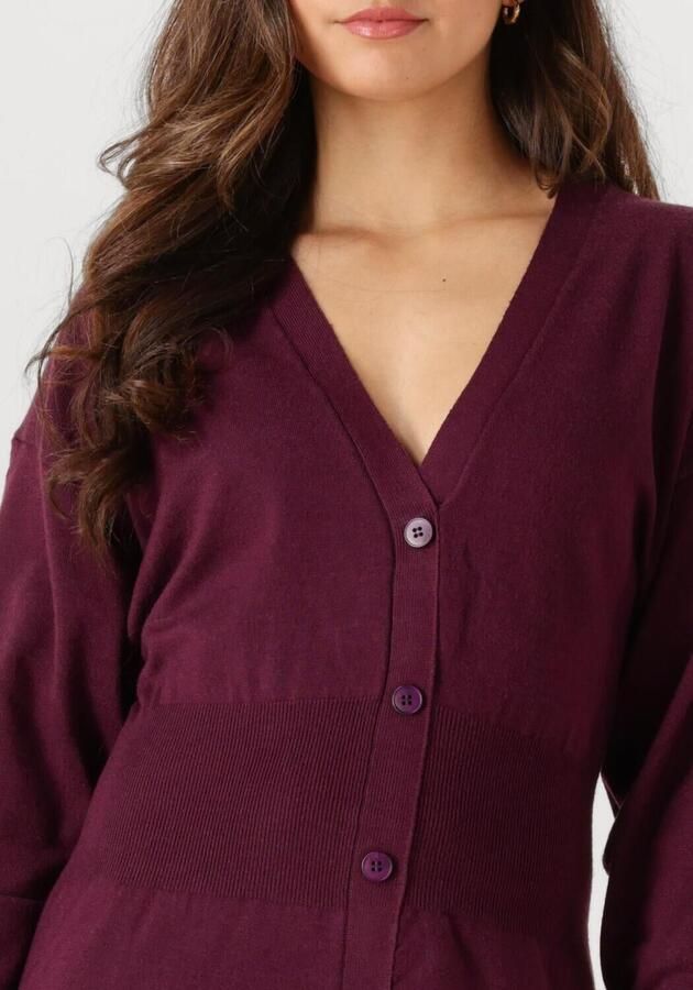 YDENCE Dames Jurken Knitted Dress Claudia Bordeaux - Foto 3