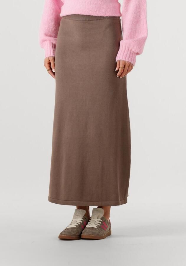 YDENCE Dames Rokken Knitted Skirt Elia Bruin - Foto 4