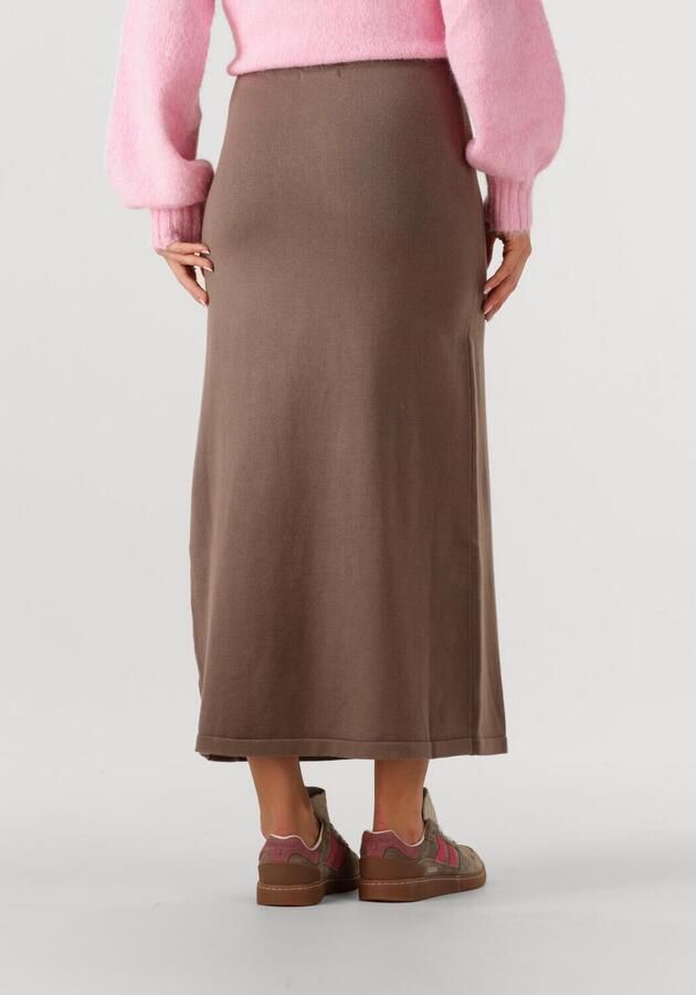 YDENCE Dames Rokken Knitted Skirt Elia Bruin