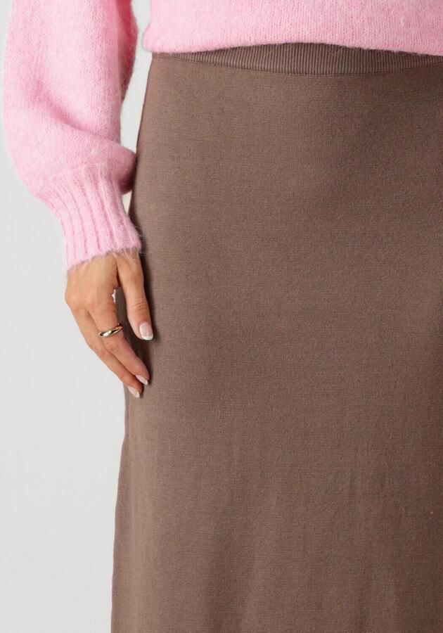 YDENCE Dames Rokken Knitted Skirt Elia Bruin - Foto 2