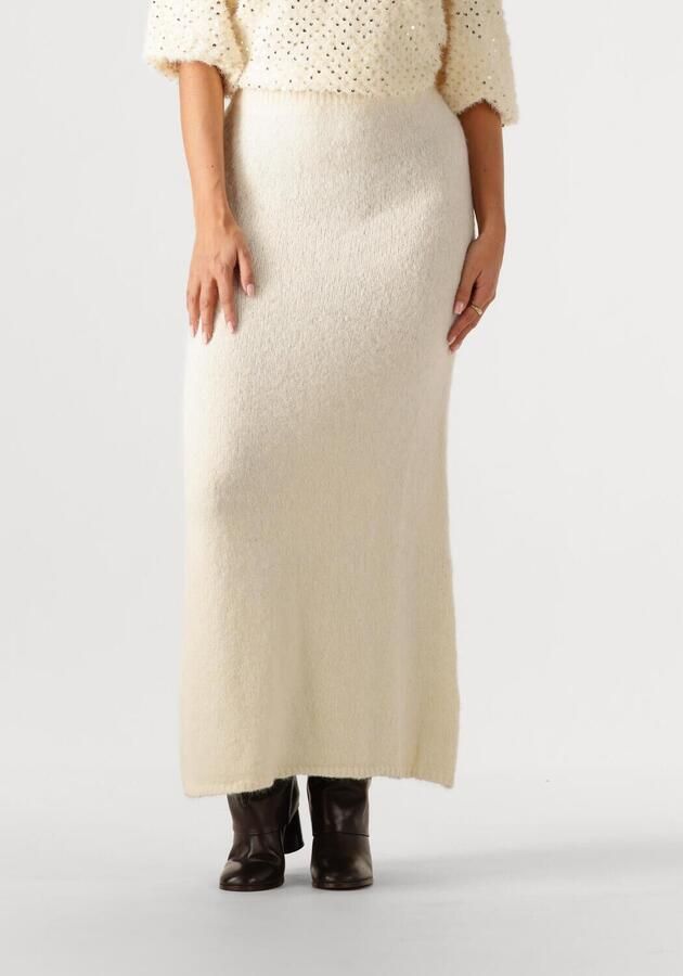 YDENCE Dames Rokken Knitted Skirt Eveline Creme