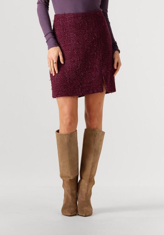 YDENCE Dames Rokken Skirt Femke Bordeaux - Foto 4