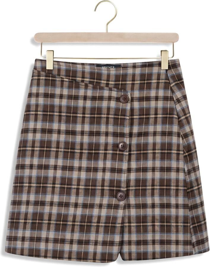 YDENCE Dames Rokken Skirt Jessica Bruin - Foto 2