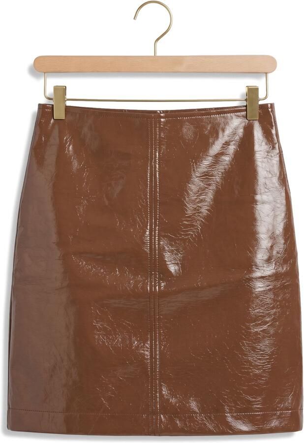 YDENCE Dames Rokken Skirt Natalia Bruin - Foto 4