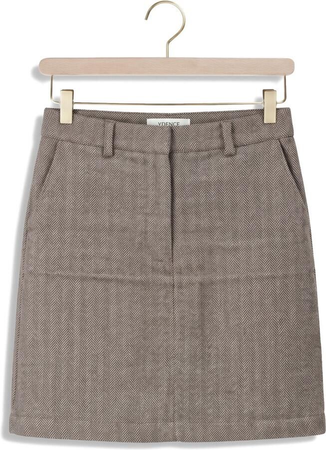 YDENCE Dames Rokken Skirt Remy Taupe - Foto 2