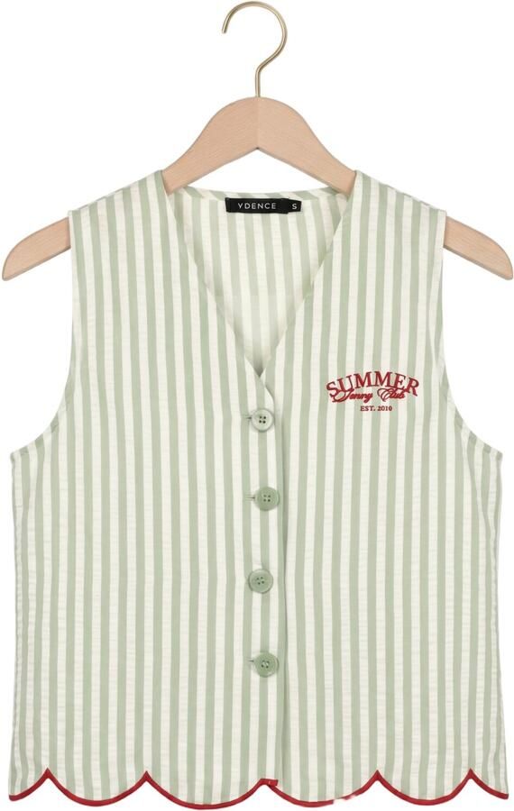 YDENCE Dames Tops & T-shirts Gilet Ember Groen - Foto 4