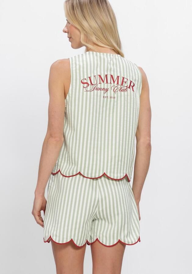 YDENCE Dames Tops & T-shirts Gilet Ember Groen - Foto 2