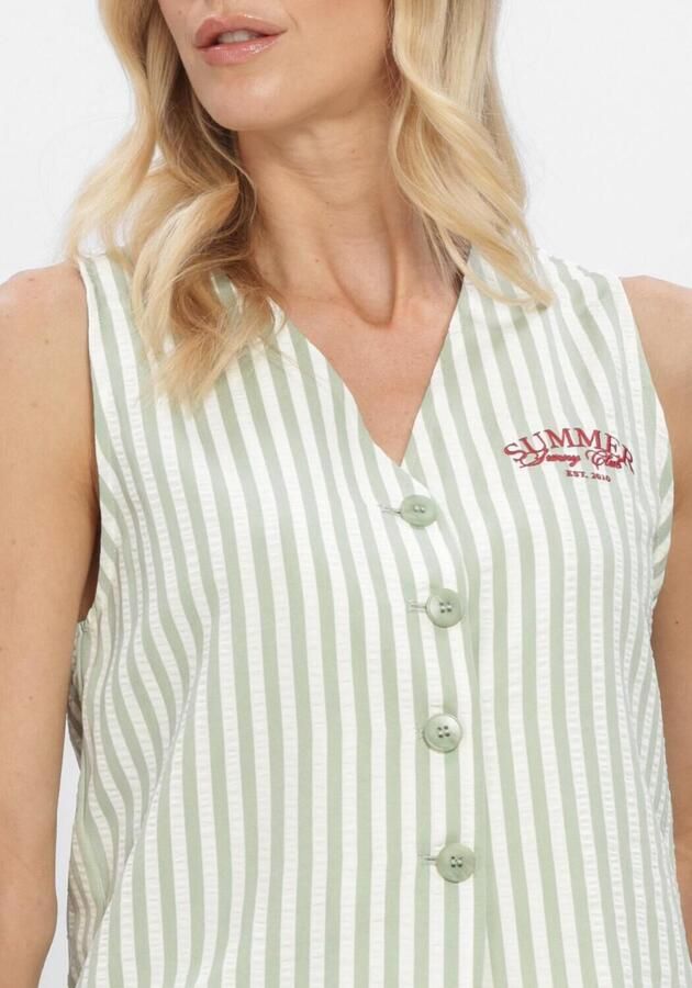 YDENCE Dames Tops & T-shirts Gilet Ember Groen - Foto 3