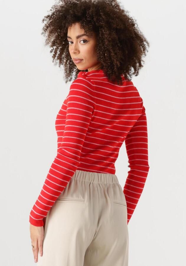 YDENCE Dames Tops & T-shirts Knitted Top Devina Rood