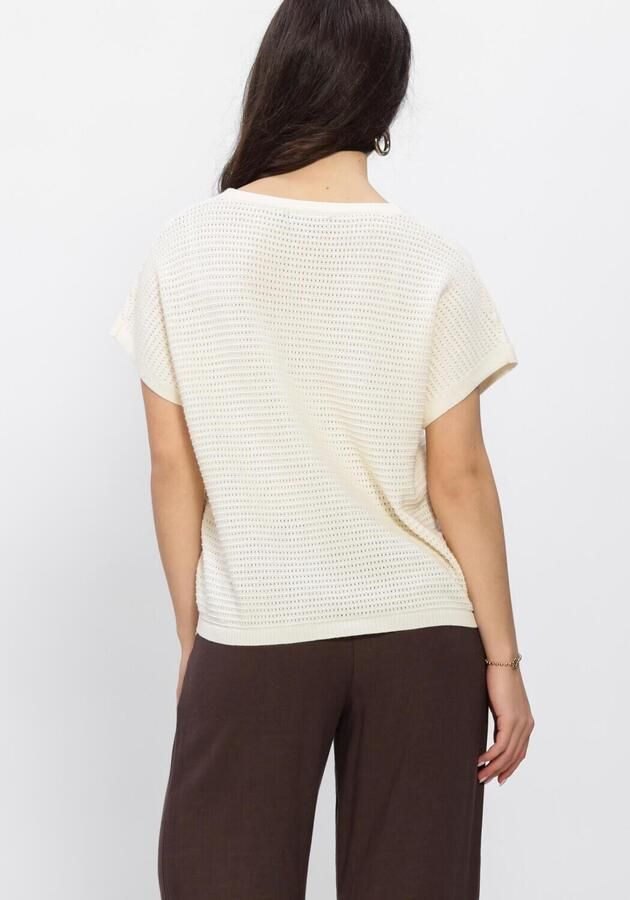 YDENCE Dames Tops & T-shirts Knitted Top Elin Gebroken Wit - Foto 3